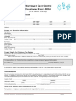 Enrolment Form 2014