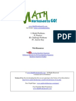 Factoring Quadratic Equations Worksheet