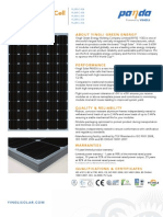 Yingli Solar PANDA YL270C 30b Data Sheet 1 PDF