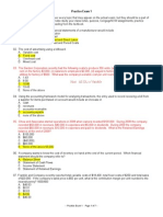 Exam 1 Practice Accounting