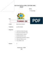 Informe de Torre de Enfriamiento