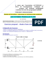 Efforts Et Déplacement Dans Une Poutre Treillis