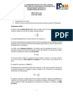 Ley de Ohm (Laboratorio de Fisica C ESPOL)