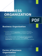 Business Organization: Basic Finance