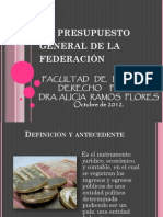 El Presupuesto General de La Federación