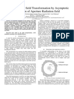 Near Field To Far Field Transformation by Asymptotic Evaluation of Aperture Radiation Field