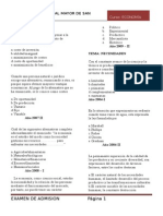 Pregunta ECONOMIA Examen Admision UNMSM Por Años