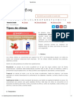 Tipos de Climas PDF