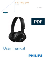 Philips SHB550 Bluetooth Headset Manual