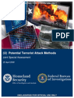 Potential Terrorist Attack Methods