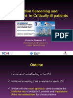 Nutrition Screening and Assessment in Critically Ill Patients