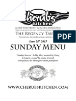 Sunday Menu: The Regency Tavern