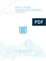 Admission Guide For International Students: Fall 2015 Undergraduate