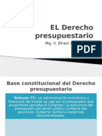 El Derecho Presupuestario