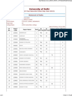 University of Delhi: (3-Year Semester Exam May-June 2015)