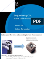 Sequestering CO in The Built Environment: Calera Corporation