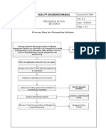 Quality Assurance Manual: Preventive Action Section 8 Rev: E 0 Date: 15/08/09 Page 1 of 2