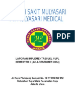 Laporan Implementasi Ukl / Upl Semester Ii (Juli-Desember 2014)