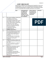 GMP Checklist: Location and Surroundings