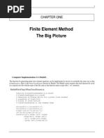 Finite Element Method The Big Picture: Chapter One