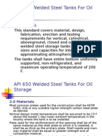 TDI11 Welded Steel Tank Design Standard API 650