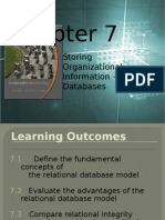 Storing Organizational Information - Databases