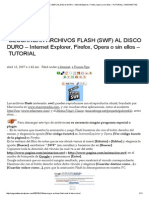 Descargar Archivos Flash (SWF) Al Disco Duro - Internet Explorer, Firefox, Opera o Sin Ellos