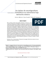 Distribución Óptima de Amortiguadores Viscosos e Histeréticos en Estructuras Bajo Excitación Sísmica