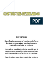 Construction Specifications