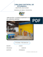 Ficha Técnica de Construccion de Almacenes