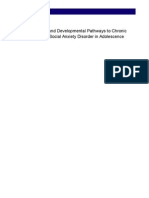 Early Risk Factors and Developmental Pathways To Chronic High Inhibition and Social Anxiety Disorder in Adolescence