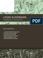 LOSAS ALIGERADAS Concepto y Metrado