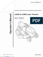 Toro Riding Mower LX460 13ax60rg744 Owners Manual