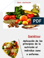 Dietas, Clasificación