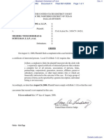 Stanley, Mandel & Iola LLP v. Milberg Weiss Bershad & Schulman LLP Et Al - Document No. 4