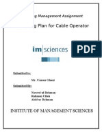 Marketing Plan Cable Business