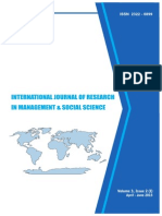 International Journal of Research in Management & Social Science Volume 3, Issue 2 (I) April - June, 2015