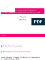 MATH 38: Mathematical Analysis III: Unit 3: Differentiation of Functions of More Than One Variable