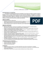 Formato de Planeación Didáctica Matemáticas de Secundaria