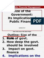 EMA756 Lecture 5.2 Size of The Govt. 30 May 2015