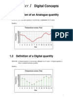 Digital Concepts: 1.1 Definition of An Analogue Quantity