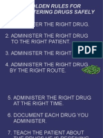 10 Gloden Rules in Administering Drug Safely