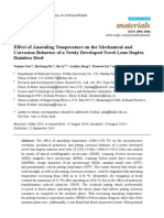 Effect of Annealing Temperature On The Novel Lean Duplex Stainless Steel