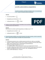 Ejercicio 5. Ley de Ohm, Potencia Eléctrica y Energía Eléctrica