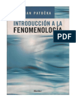 Jan Patočka Introduccion A La Fenomenologia PDF