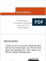 Receivers: Presented By:-Er. Srishtee Chaudhary Lecturer E.C.E GPCG, Patiala