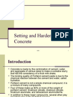 Setting and Hardening of Concrete