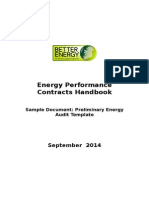 Sample Document Preliminary Energy Audit Template