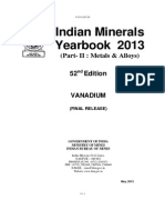 India Mineral Yearbook 2013 Vanadium