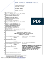 Synvasive Technology, Inc. v. Stryker Corporation - Document No. 32